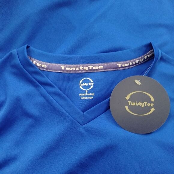 NWT Twisty Tee V-Neck Party Shirt Built-in Bottle Opener Sz S - Picture 3 of 8